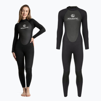 Dames surfboard foam AQUASTIC van neopreen 4/3 mm WAVEY