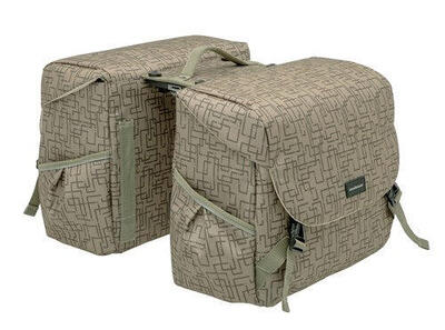 Newlooxs mondi joy ivy 38l dubbele fietstas walnut