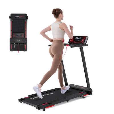 Tapis Roulant CITYSPORTS Nero Pieghevole Inclinazione 77% 1400W- 8 km/h