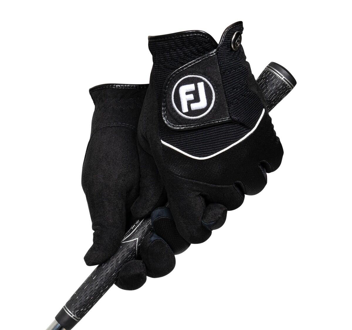 Gants de golf Footjoy Raingrip pour hommes, noirs 2/2