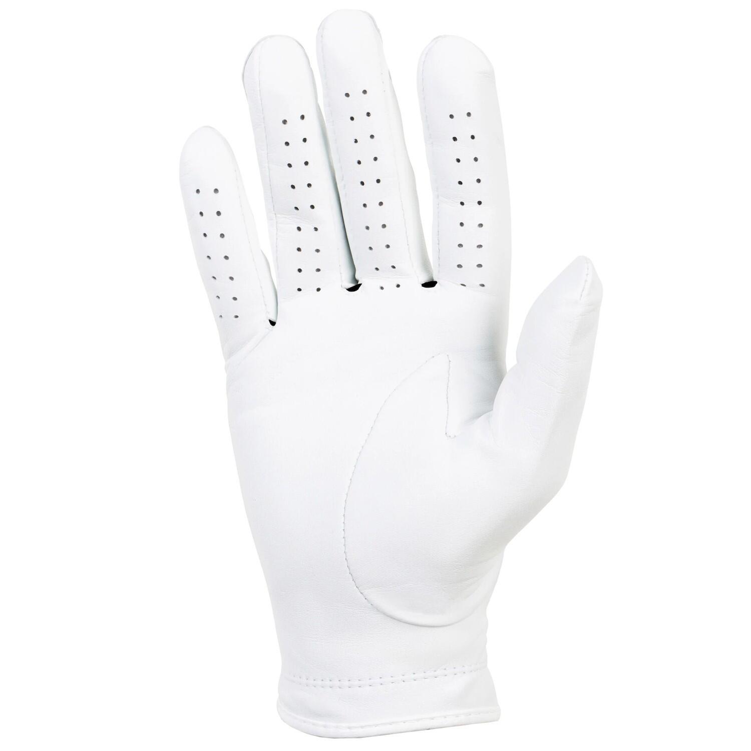 Guante Golf Titleist Perma-Soft Hombre Blanco para Zurdos 3/4