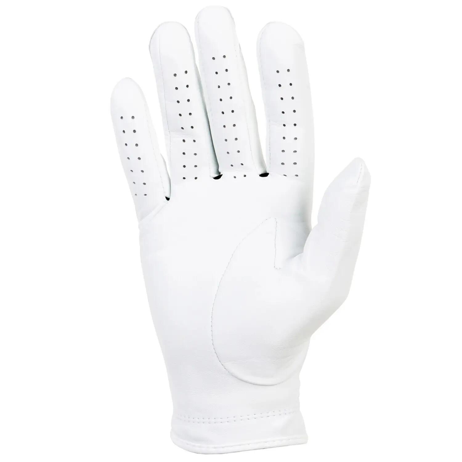 Guante Golf Titleist Perma-Soft Hombre Blanco para Zurdos 3/4
