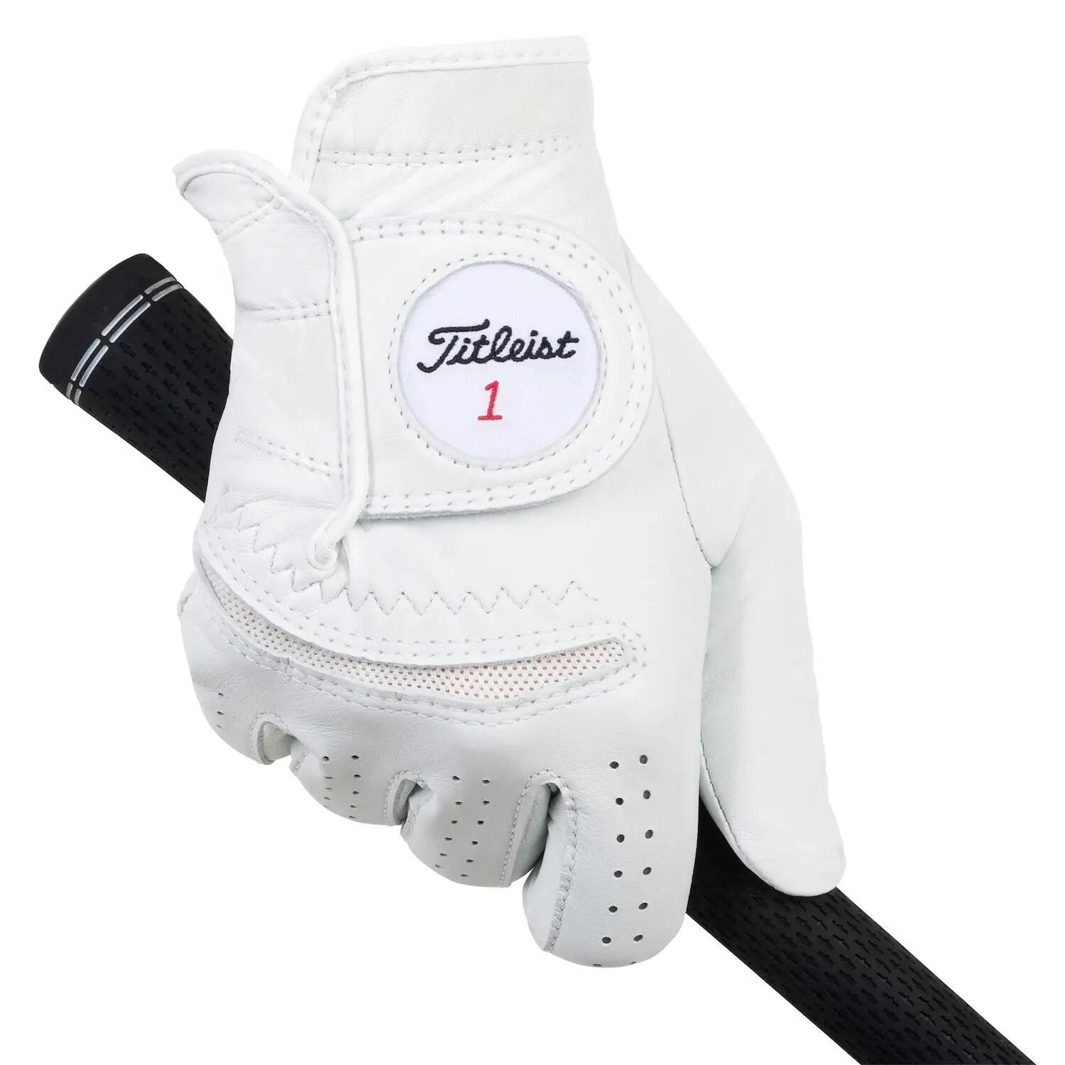 Guante Golf Titleist Perma-Soft Hombre Blanco para Zurdos 2/4