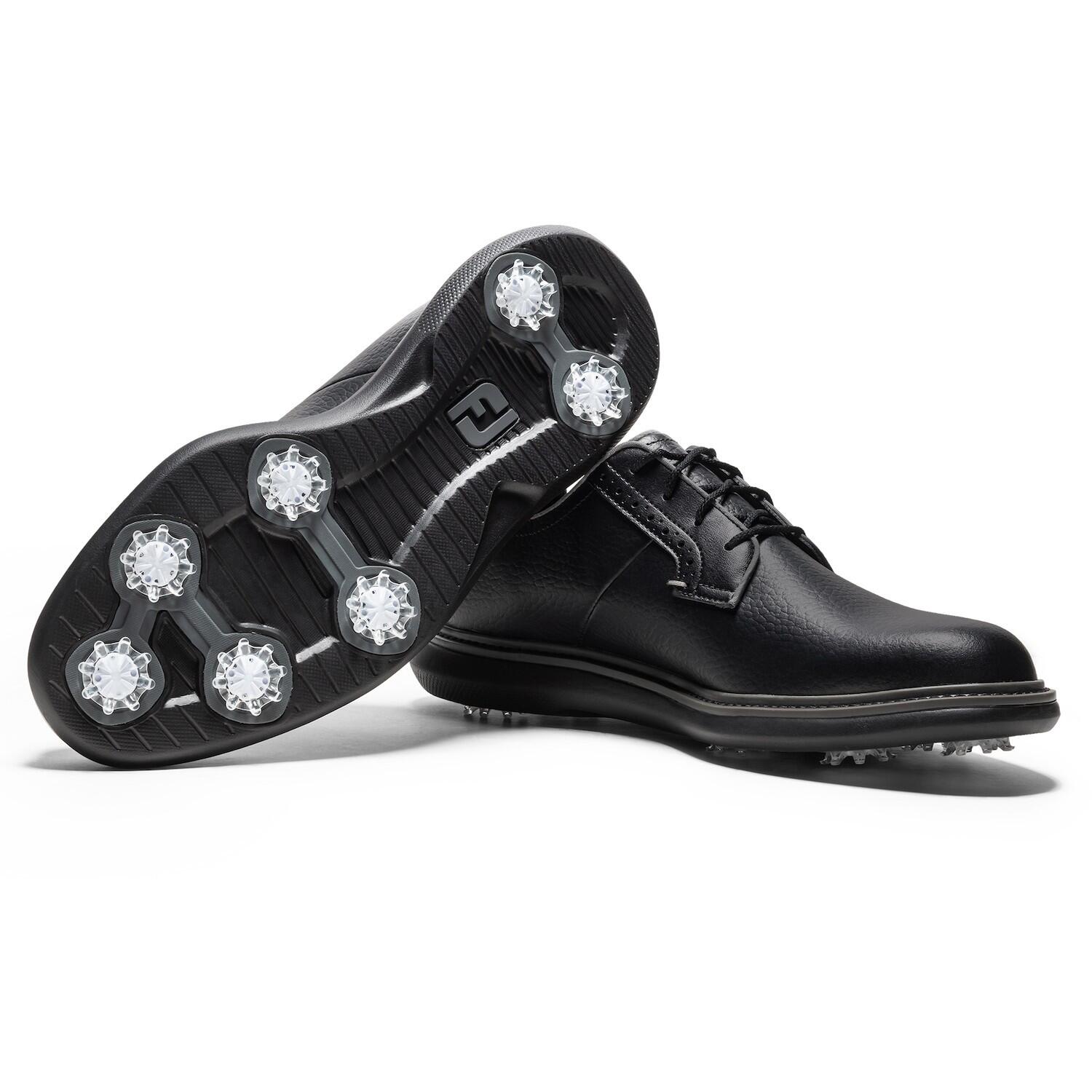 Scarpe da golf da uomo Footjoy Traditions Blucher nere 5/7