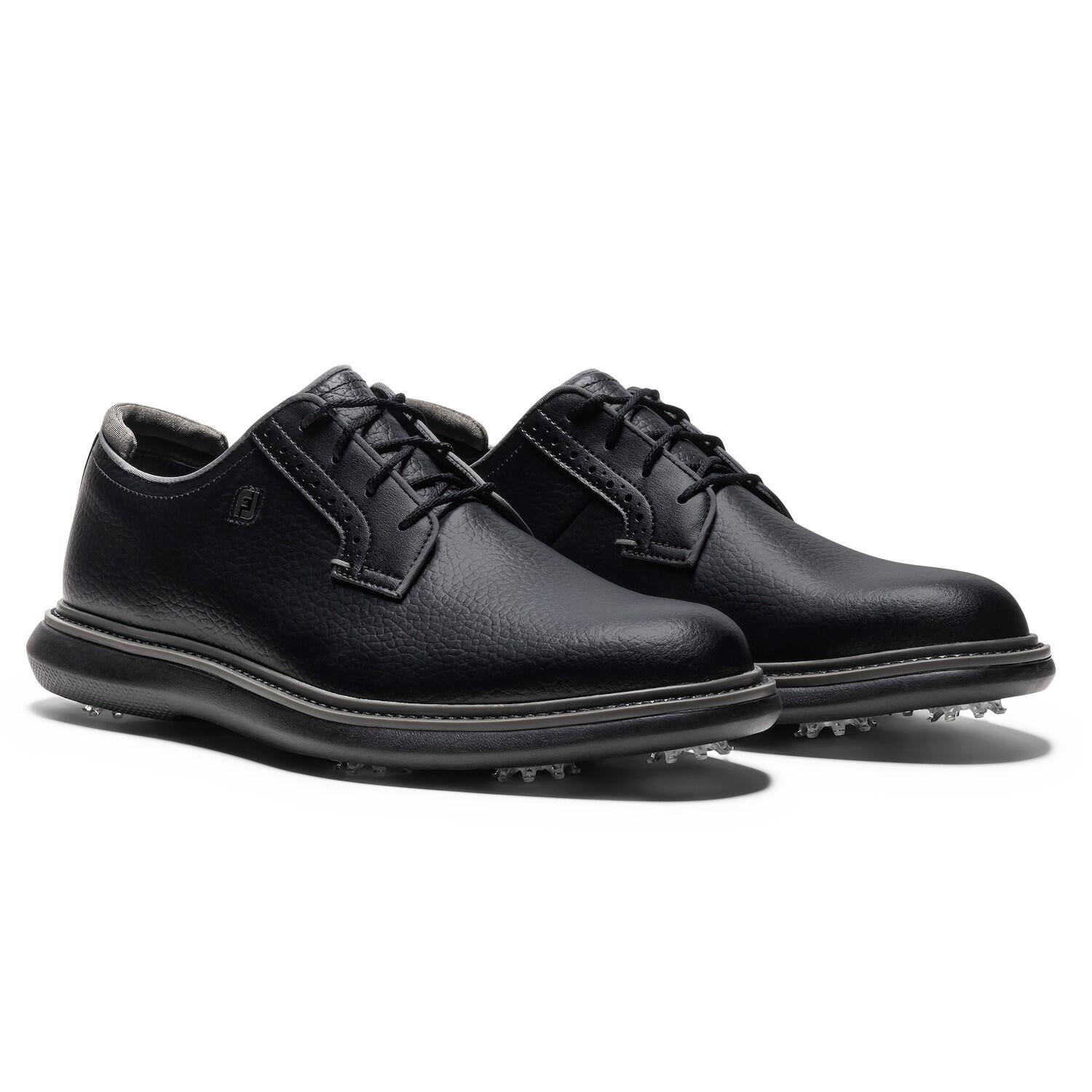 Scarpe da golf da uomo Footjoy Traditions Blucher nere 4/7