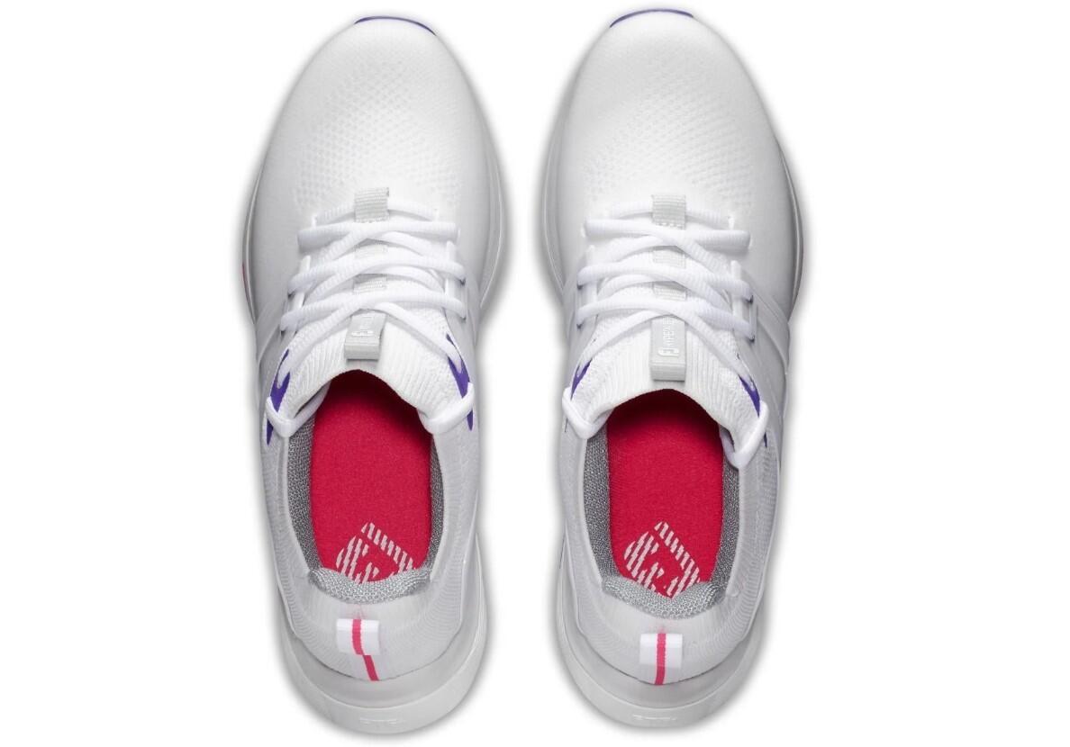 Zapatos Golf Footjoy Hyperflex Mujer Blanco y Gris 2/3