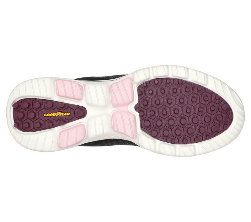 Skechers Golfschuhe Wasserdicht Walk 5 für Frauen, Schwarz/Rosa, 41 EU 3/5