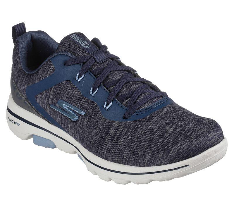Skechers Golf Model Walk 5, damesgolfschoenen, marineblauw, maat 41 3/5