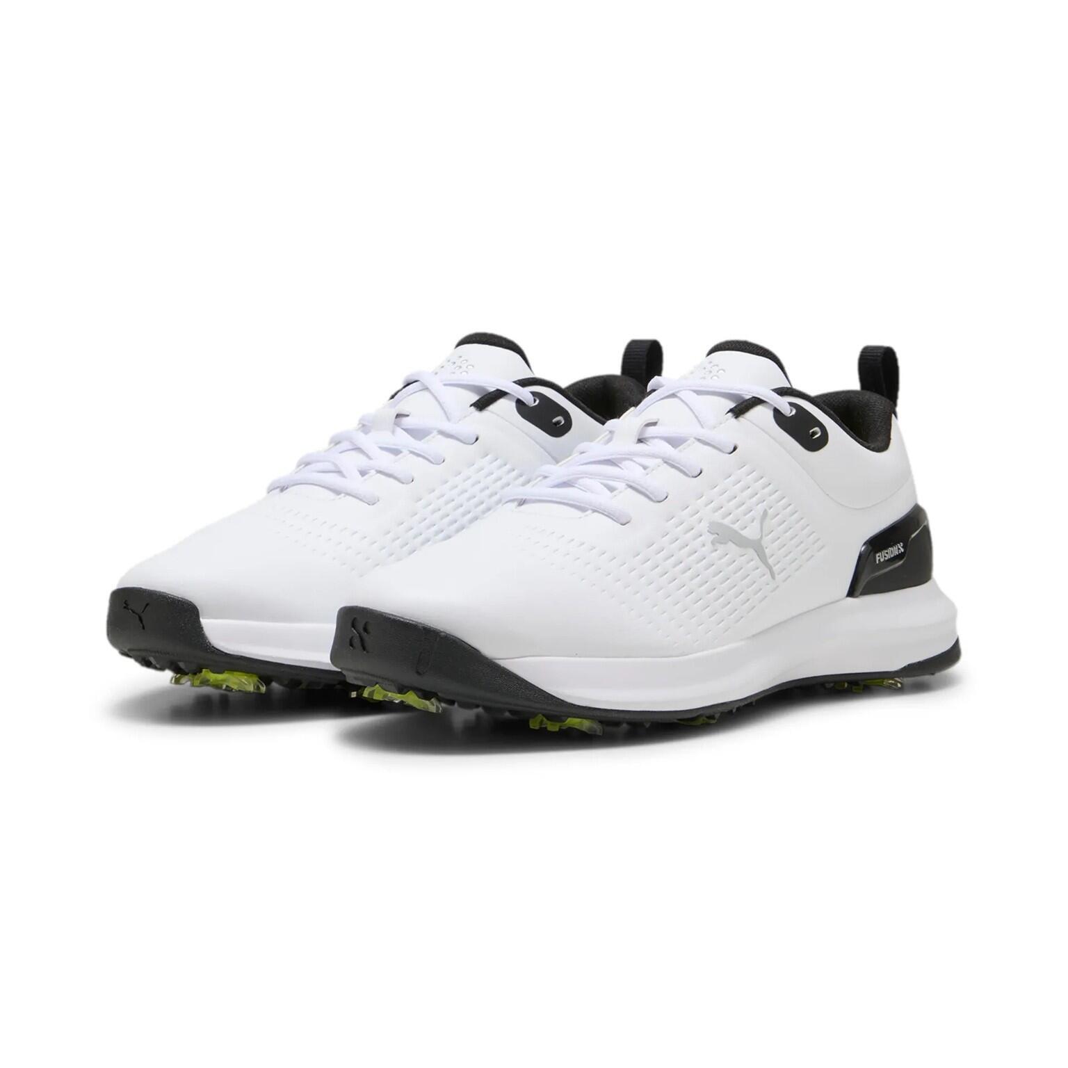 Chaussures de golf Puma Fusion Plus pour homme, blanches 2/5