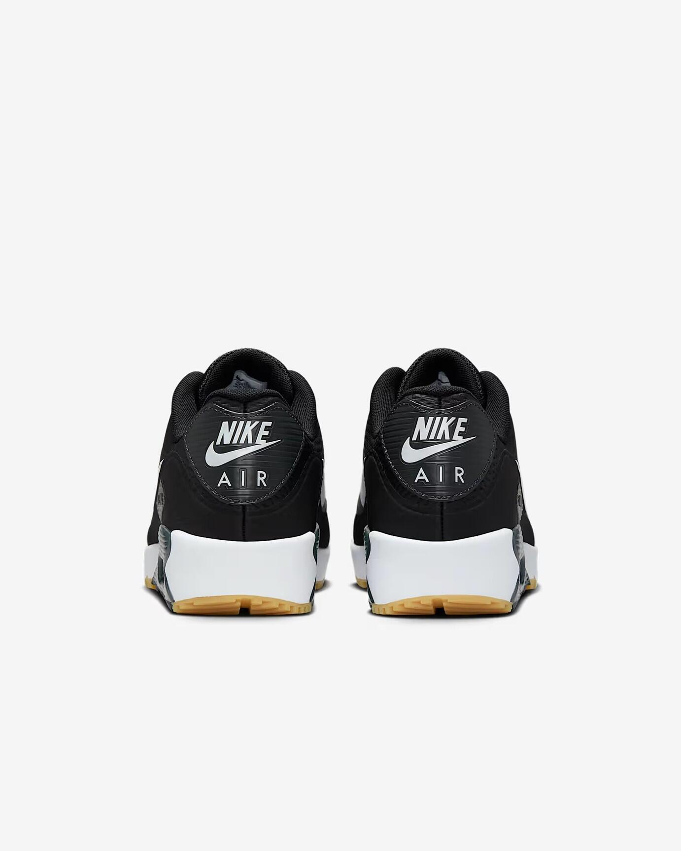 Scarpe da golf Nike Air Max 90G nere 3/4