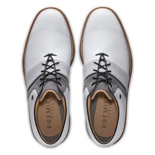 Chaussures de golf Footjoy Premiere Packard Series pour hommes, blanches 6/6
