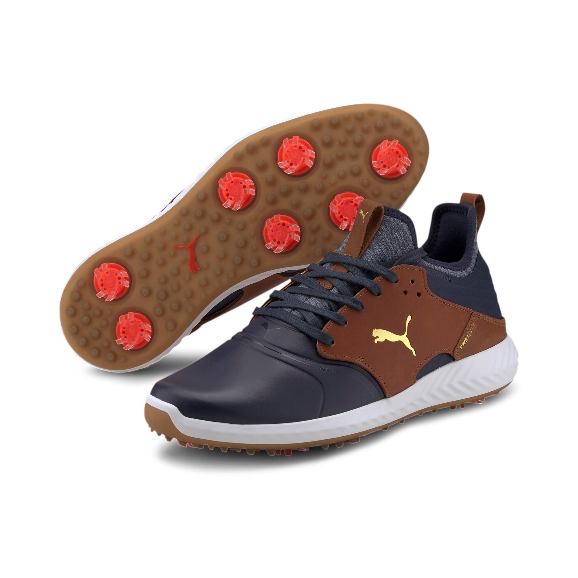 Zapatos Golf Puma Pwradapt Caged Crafted Hombre Azul Marino 3/3