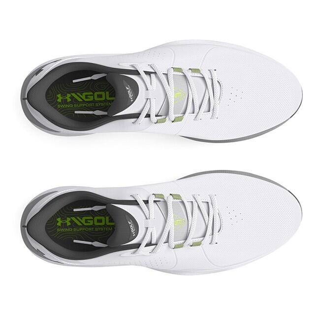 Chaussures de golf Under Armour Drive Pro Wide pour homme, blanches 3/4