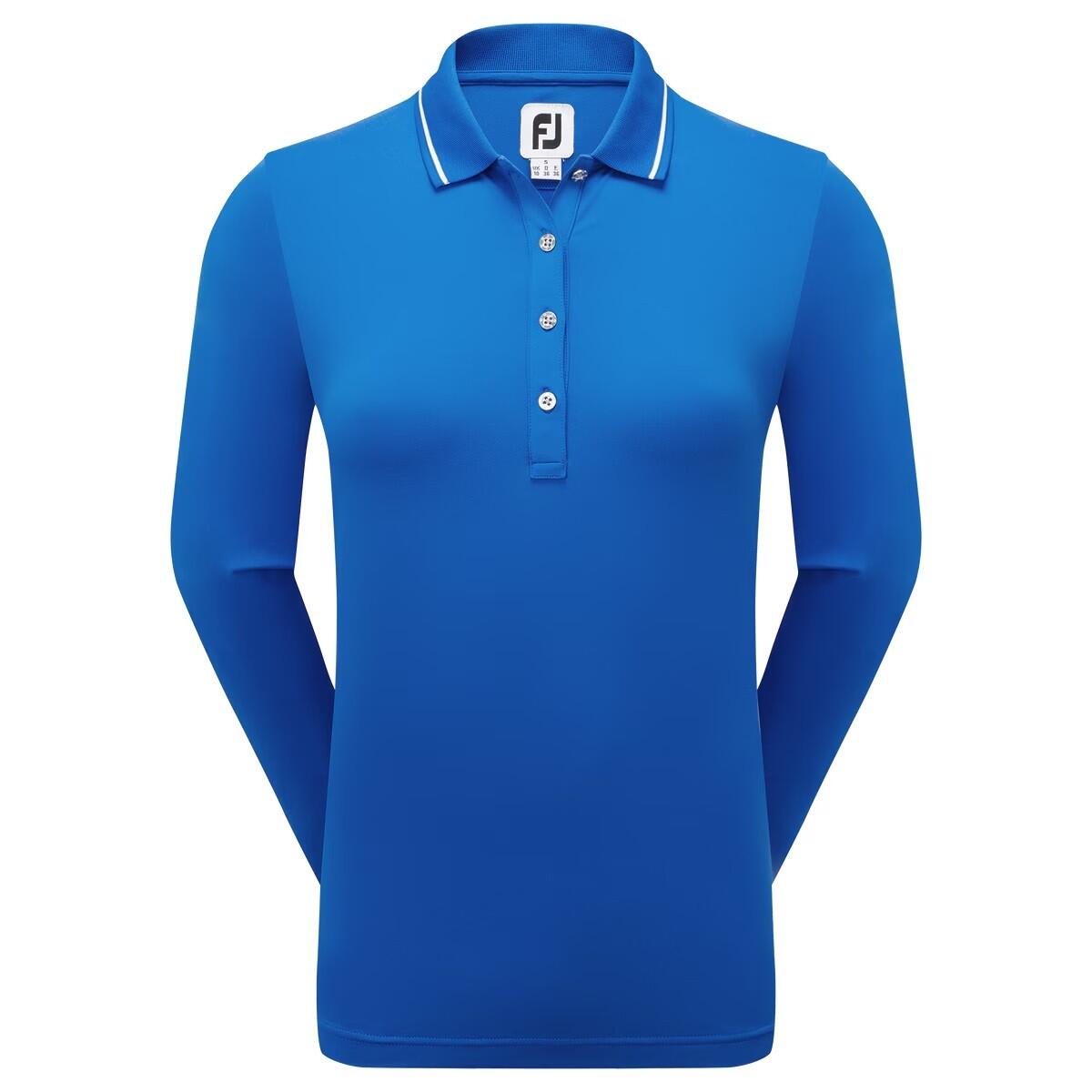 Polo Golf Footjoy Thermal Long sleeve Mujer Azul 3/4