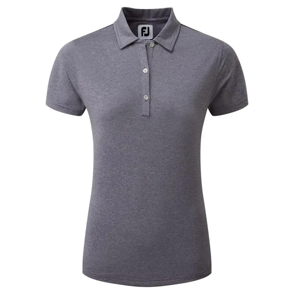 Polo Golf Footjoy Heather Self-Collar Lisle da donna grigio 2/3