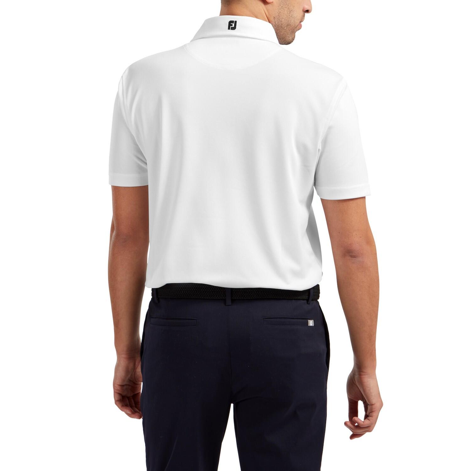 FOOTJOY Polo De Golf   Stretch Piqué  Blanc 2/5