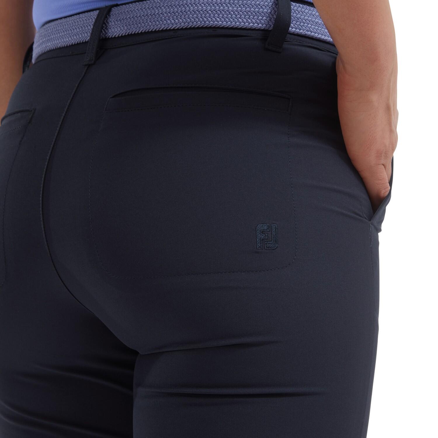 Pantaloni da golf elasticizzati da donna Footjoy blu navy 3/5