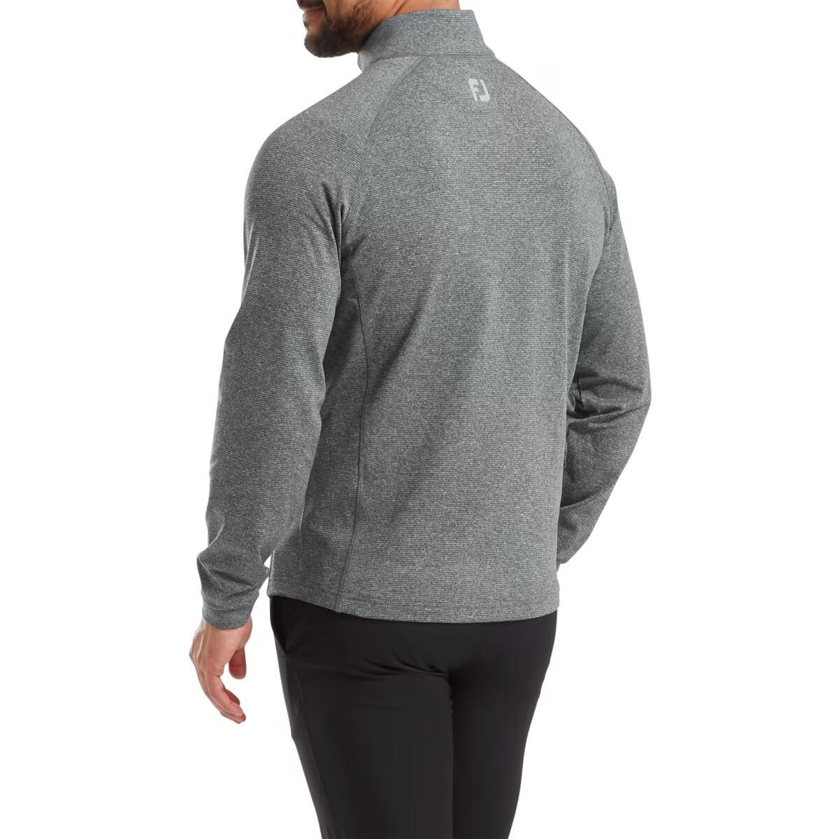 Footjoy Pull de Golf en Jersey pour Homme Thermoseries Gris 4/5