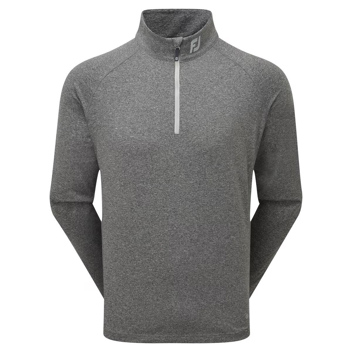 Footjoy Pull de Golf en Jersey pour Homme Thermoseries Gris 2/5