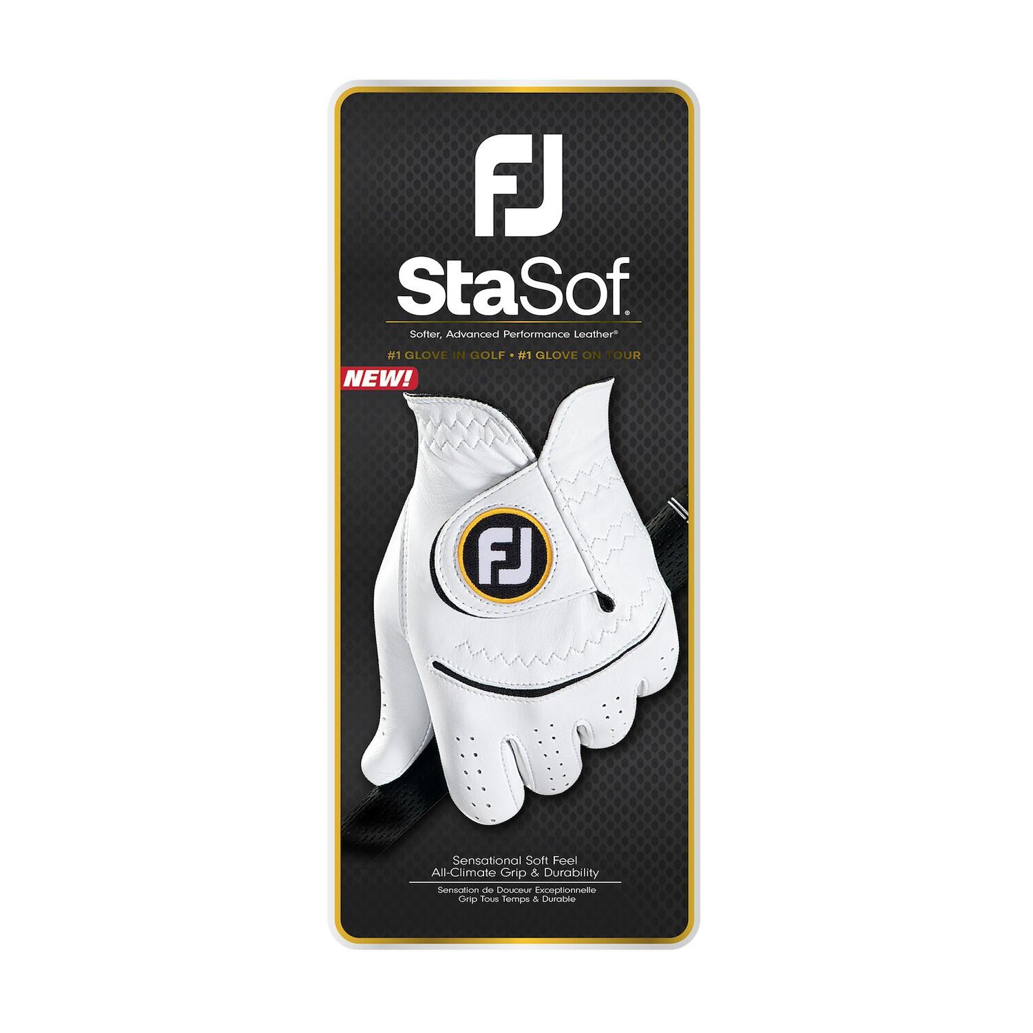 Footjoy StaSoft Damen Golfhandschuh Weiß 3/4