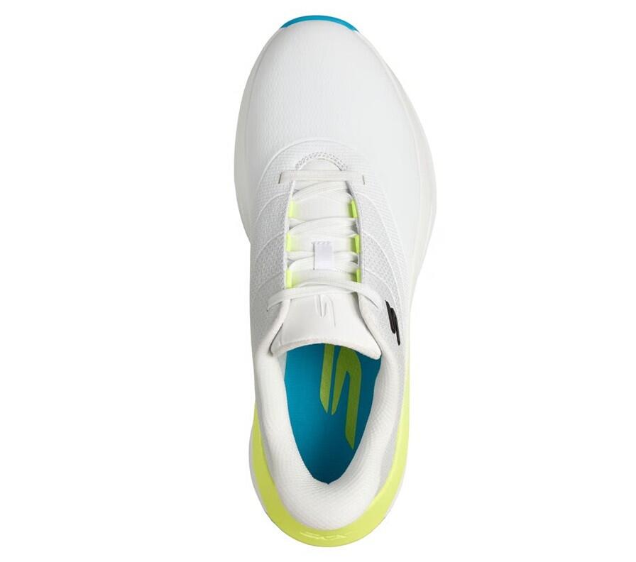 Chaussures de golf Skechers Slip-ins imperméables Flow SI pour homme, blanches 2/5