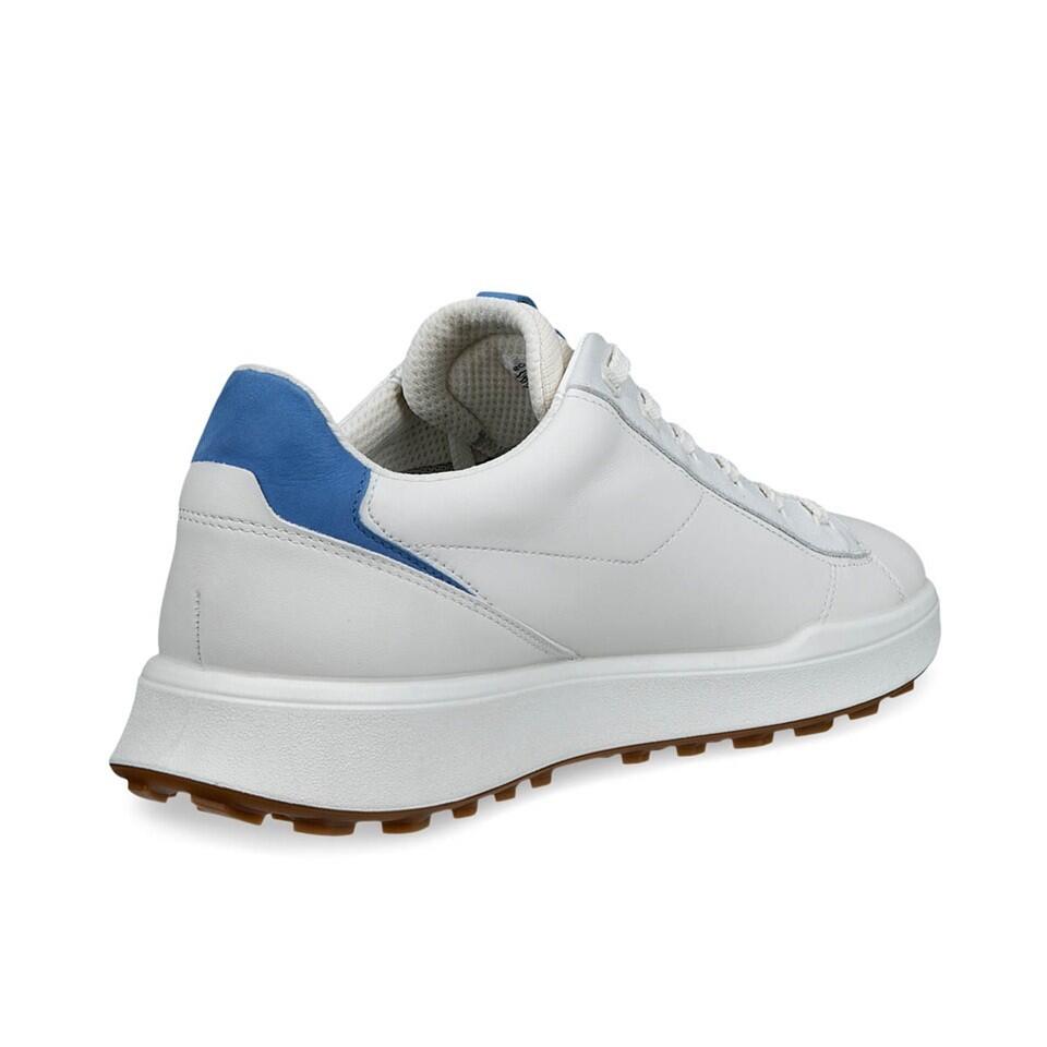 ECCO Men Street Vibe Sapatos de golfe para homem, Branco/Azul Federal 2/6