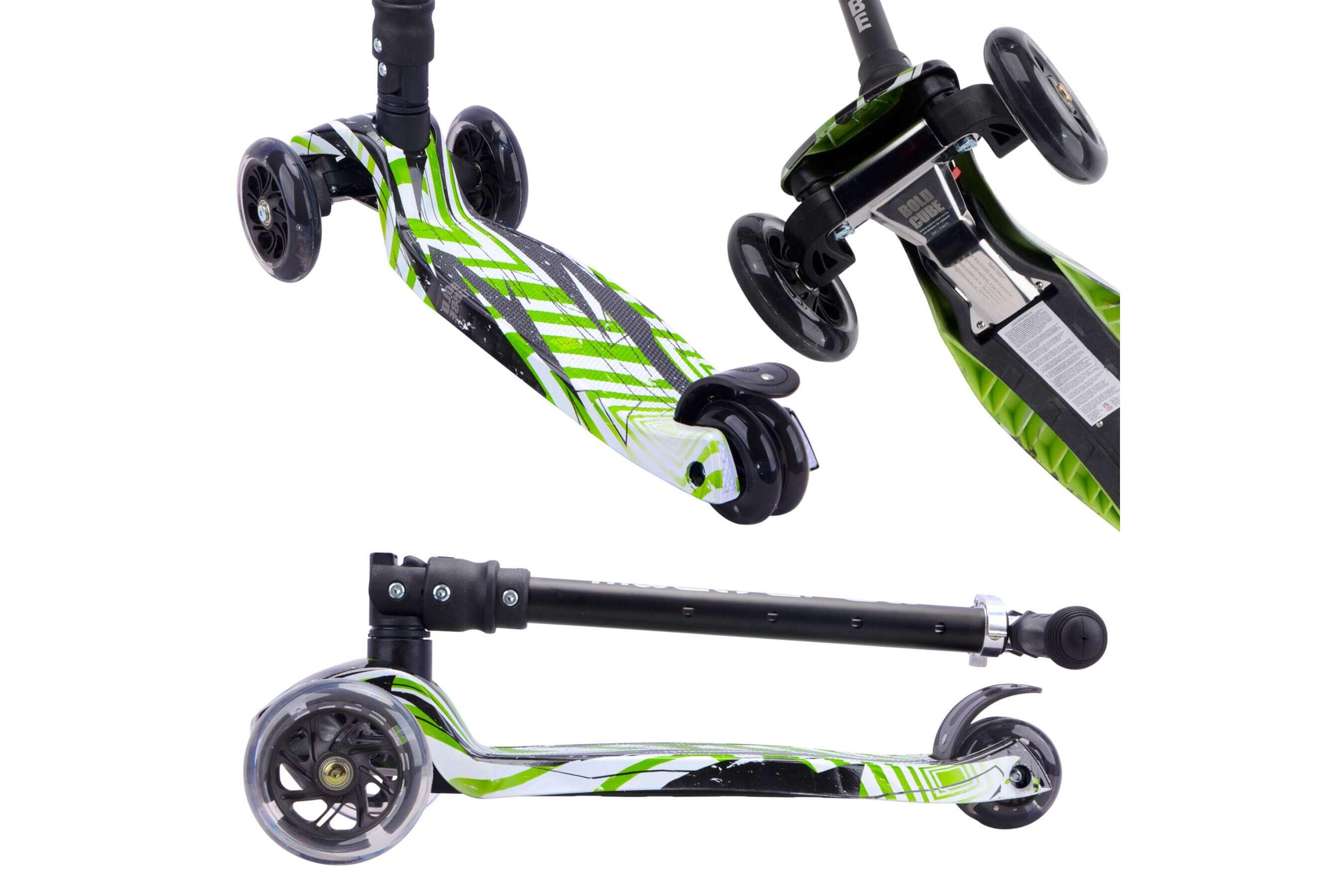 Kinderstep driewieler swift zwart groen 2/4