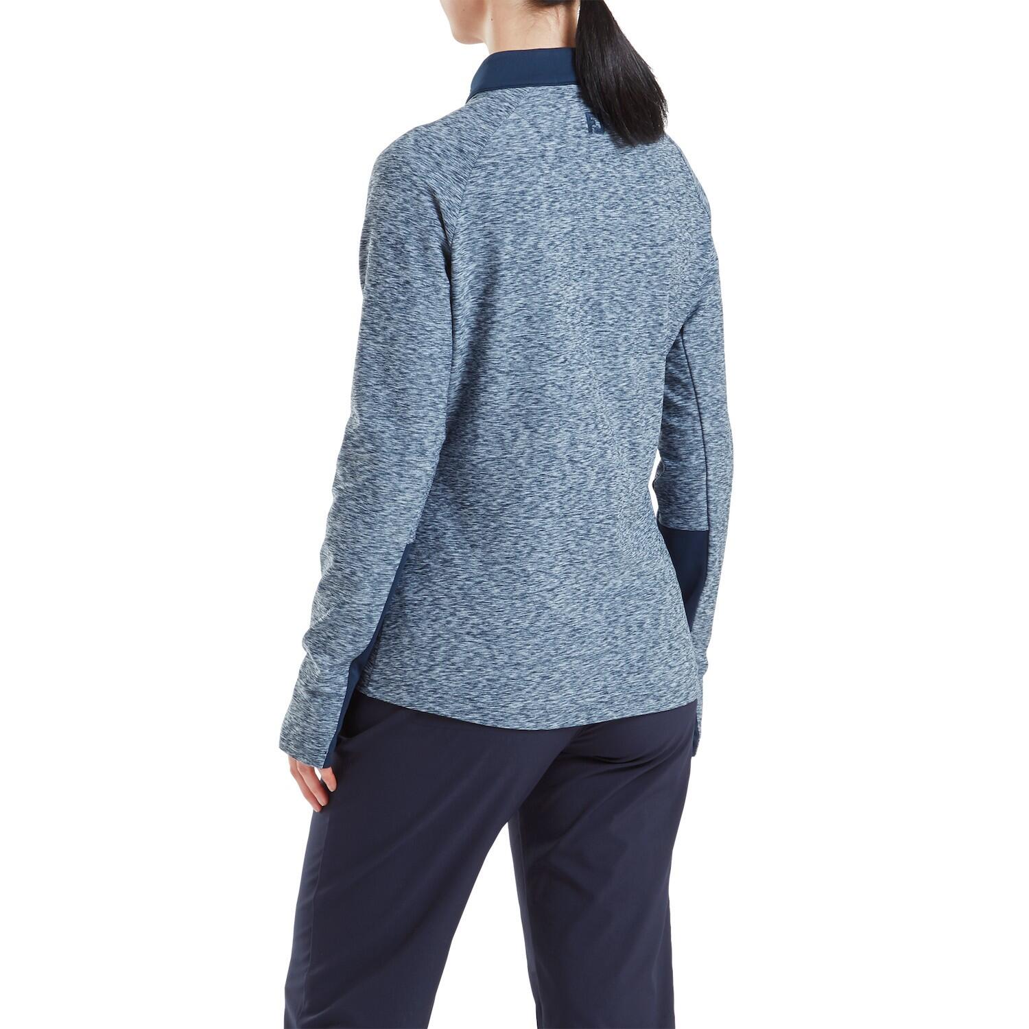 Chaqueta Golf Footjoy Full-Zip Space Dye Thermal Midlayer Mujer Azul Marino 2/5