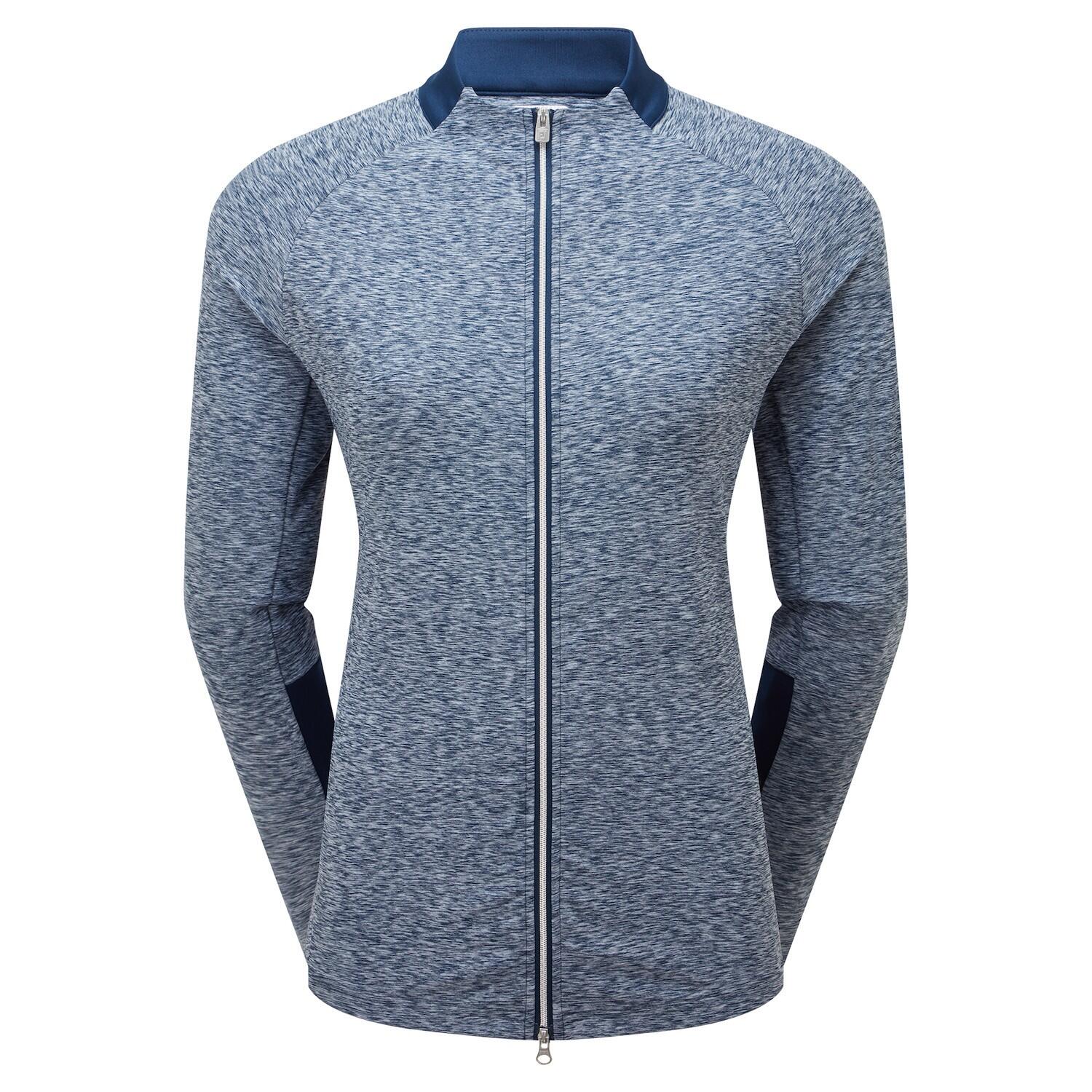 Chaqueta Golf Footjoy Full-Zip Space Dye Thermal Midlayer Mujer Azul Marino 4/5
