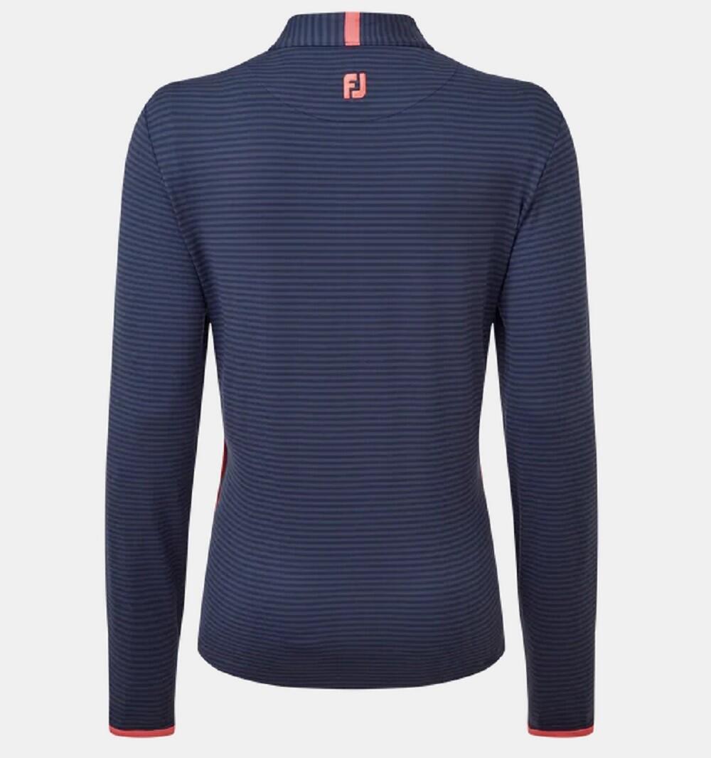 Chaqueta Golf Footjoy Full Zip Ltwt Tonal Stripe Mujer Azul Marino 2/2