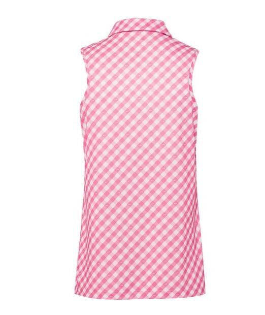 Polo da donna Nike Dry Fit Victory, rosa e bianca 4/5