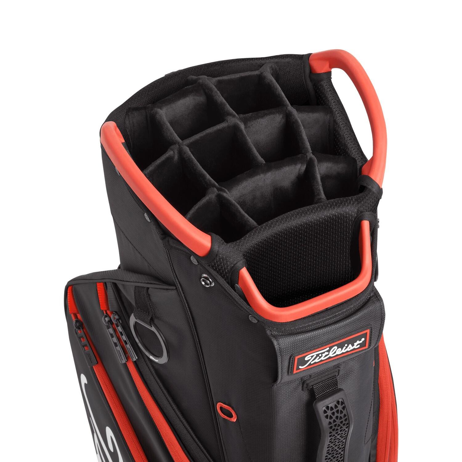 TITLEIST CART 14 NOIR/ROUGE - SAC UNISEXE 4/6