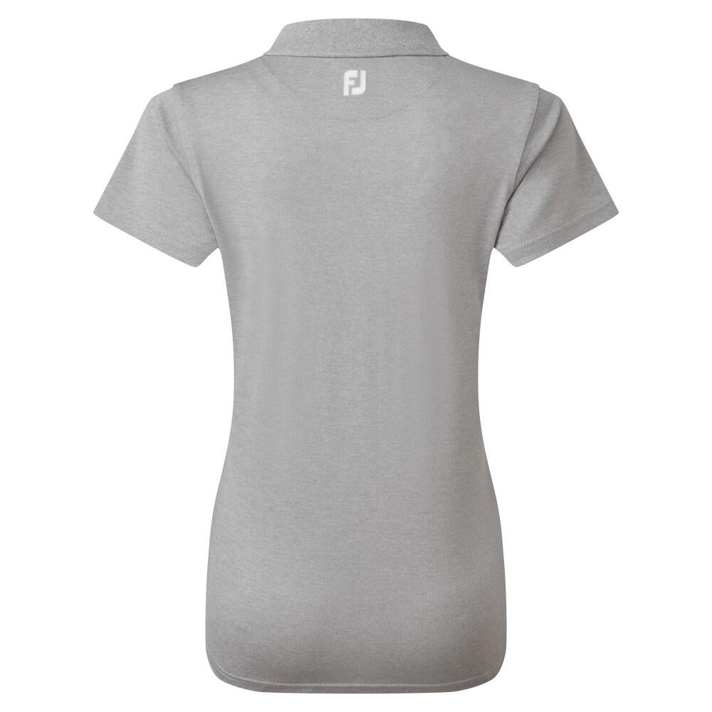 Polo da golf in piqué elasticizzato Footjoy da donna, grigia 5/5