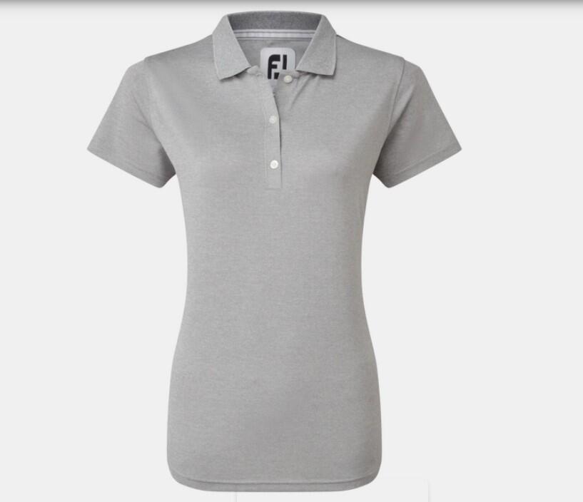 Polo da golf in piqué elasticizzato Footjoy da donna, grigia 4/5