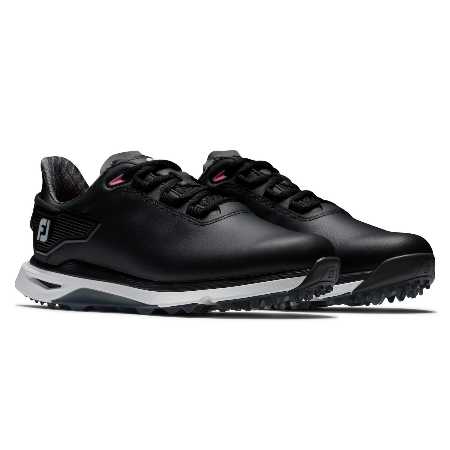 Sapatos de golfe Footjoy Pro SLX para mulheres, pretos 3/4