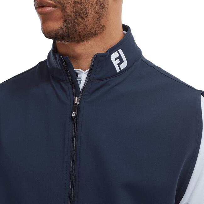 FOOTJOY FULL ZIP KNIT VEST BLEU MARINE AVEC ZIP BLEU MARINE - GILET HOMME 3/5