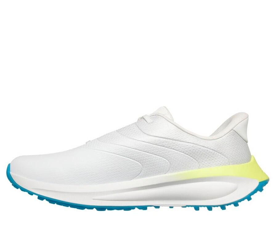 Chaussures de golf Skechers Slip-ins imperméables Flow SI pour homme, blanches 5/5