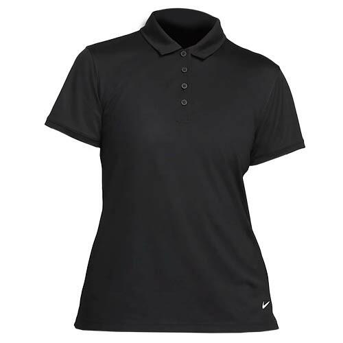 Polo da golf Nike Dry Fit Victory da donna, nera 2/2