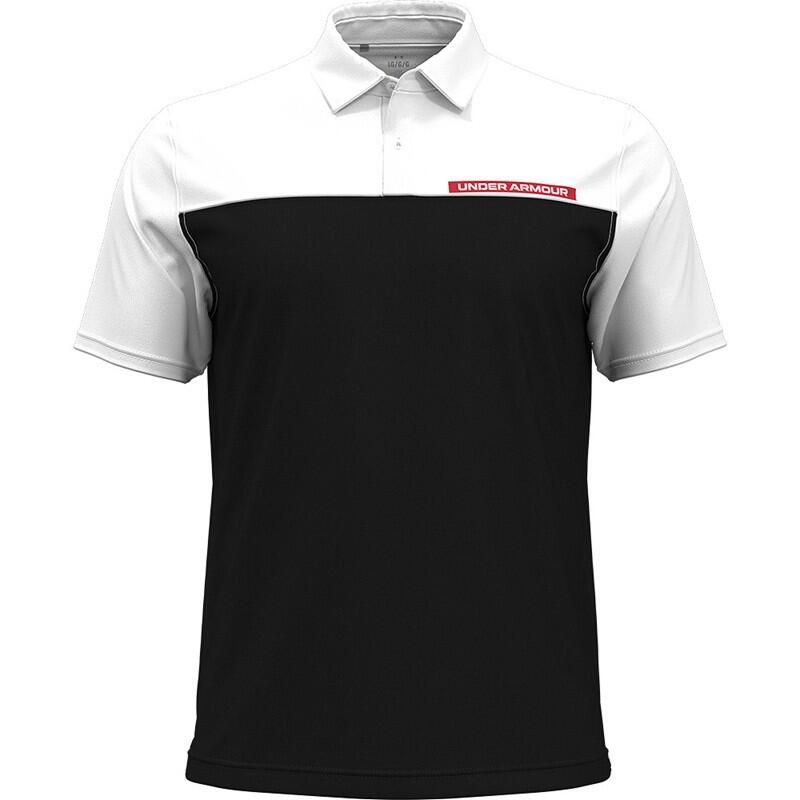 Polo da golf Under Armour T2G Block da uomo, nera 3/4
