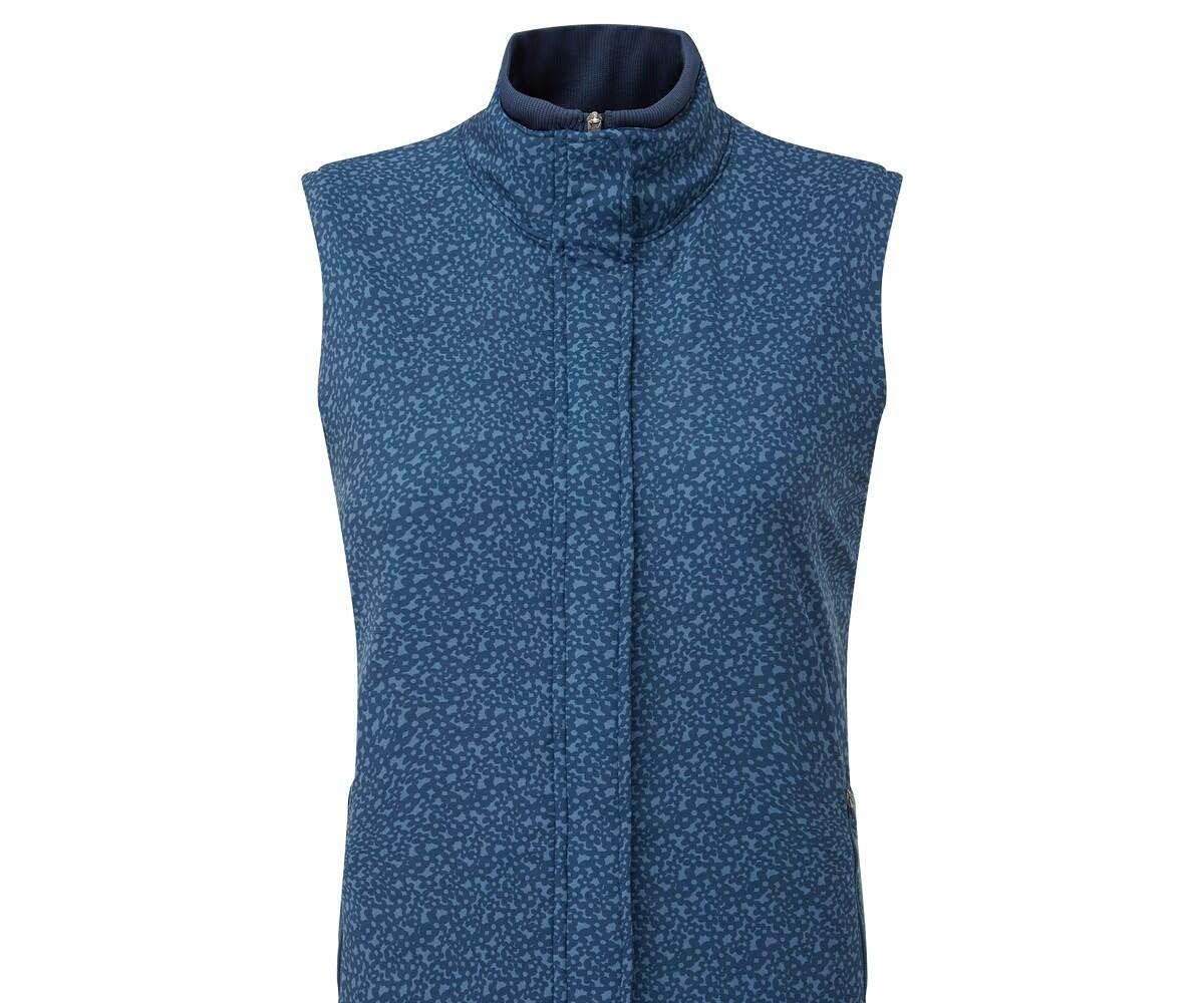 Gilet de golf Footjoy Thermoseries Floral pour femme, bleu marine 4/5