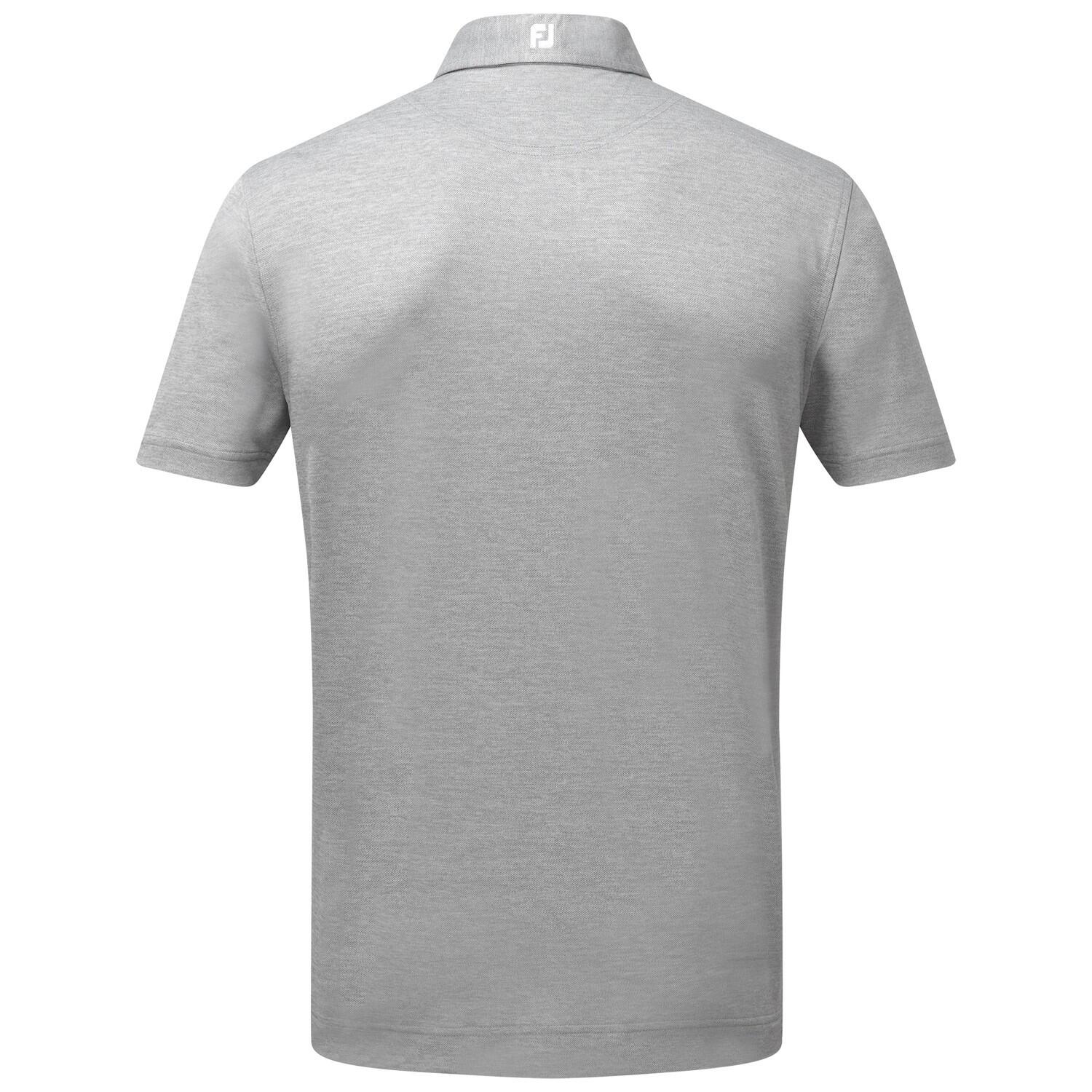 Polo Golf Footjoy Stretch Pique Solid Hombre Gris 5/5
