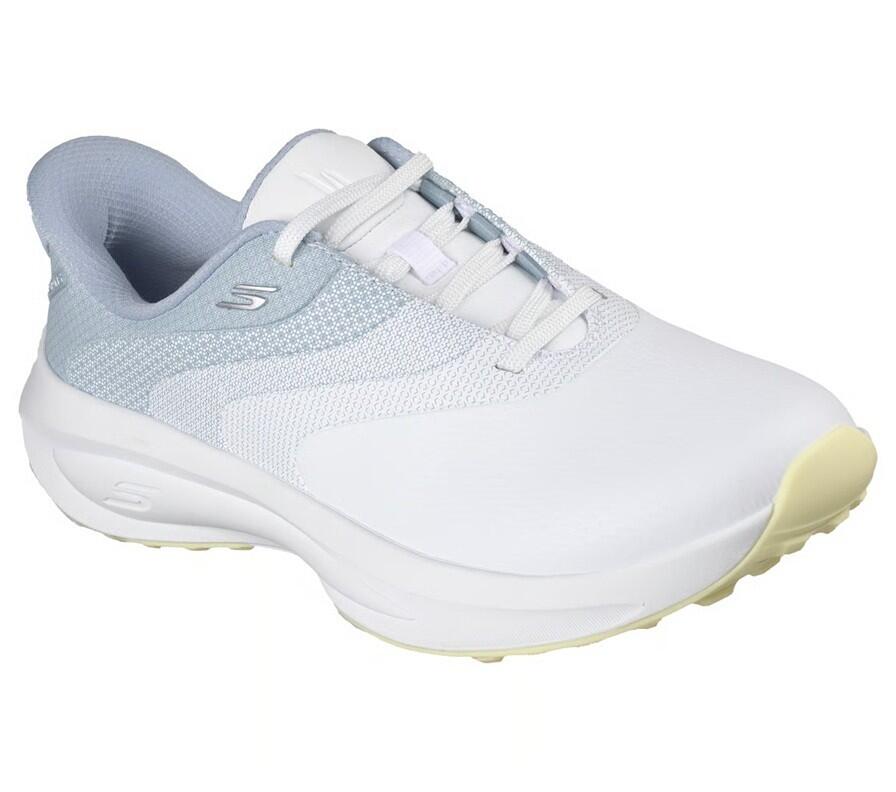 Scarpe da golf slip-on impermeabili da donna Skechers , bianche 4/6