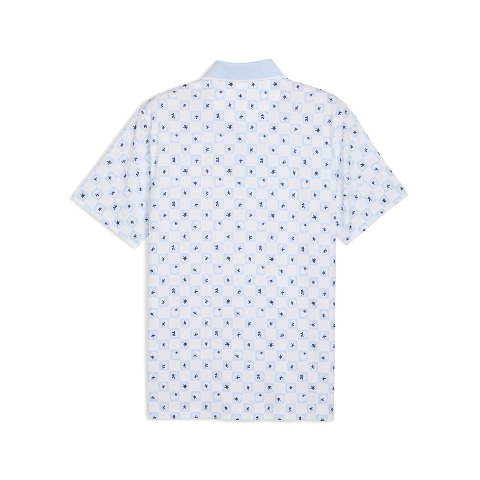 Polo da golf Puma X PTC Micro da uomo blu 5/5