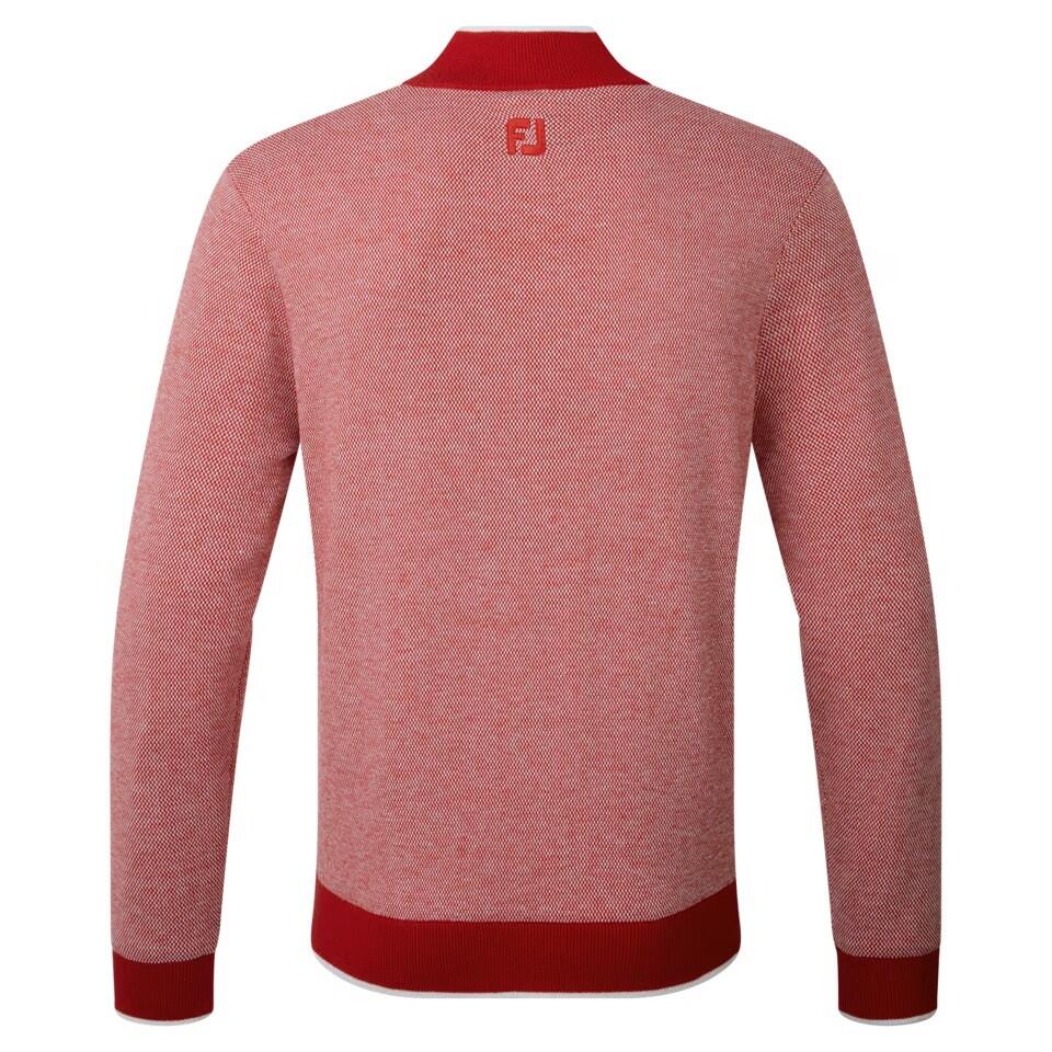 Chaqueta Golf Footjoy Full Zip Lined Pullover Hombre Rojo 5/5
