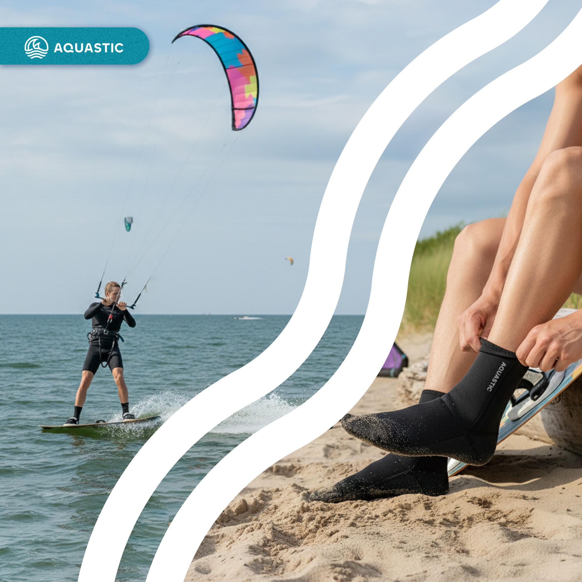 Skarpety neoprenowe AQUASTIC Wintstick Socks 7/7