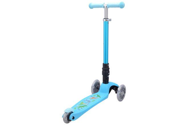Kinderstep driewieler dinosaurus blauw 2/5