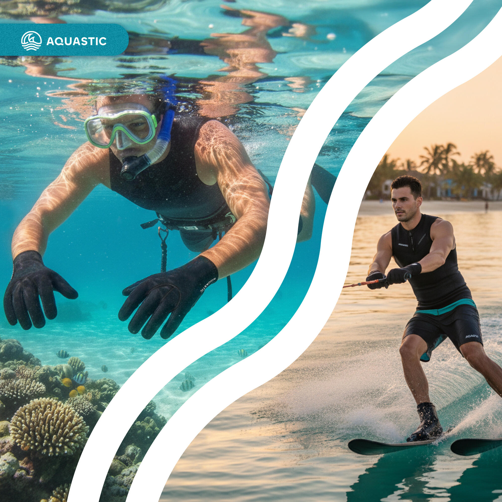 Rękawice neoprenowe AQUASTIC Wintstick Gloves 7/7