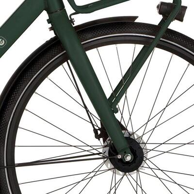 Cortina v-vork in donkergroen metallic matt voor 28 inch wielen
