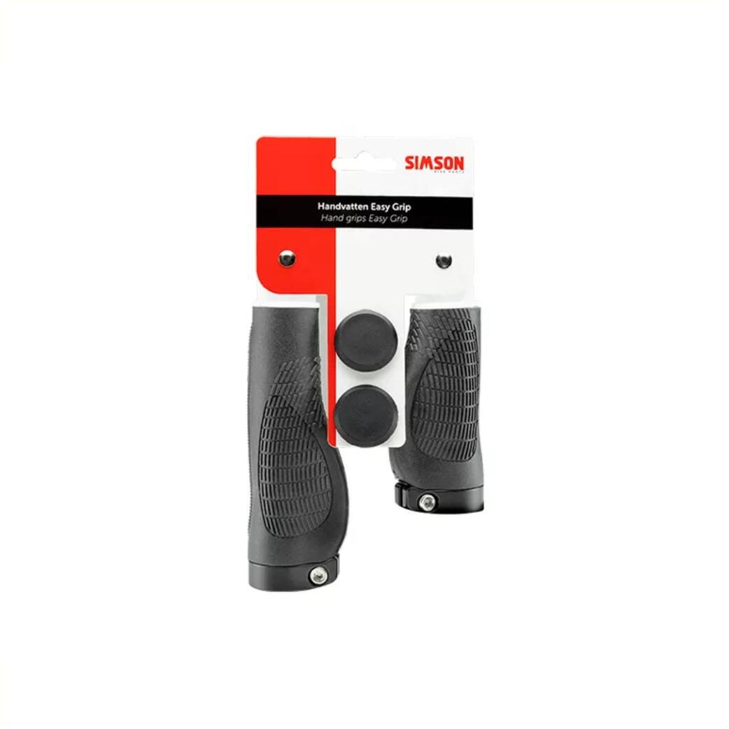 Simson Easy Grip chwyty kierownicy aluminium czarne 130/95 lub 130 mm