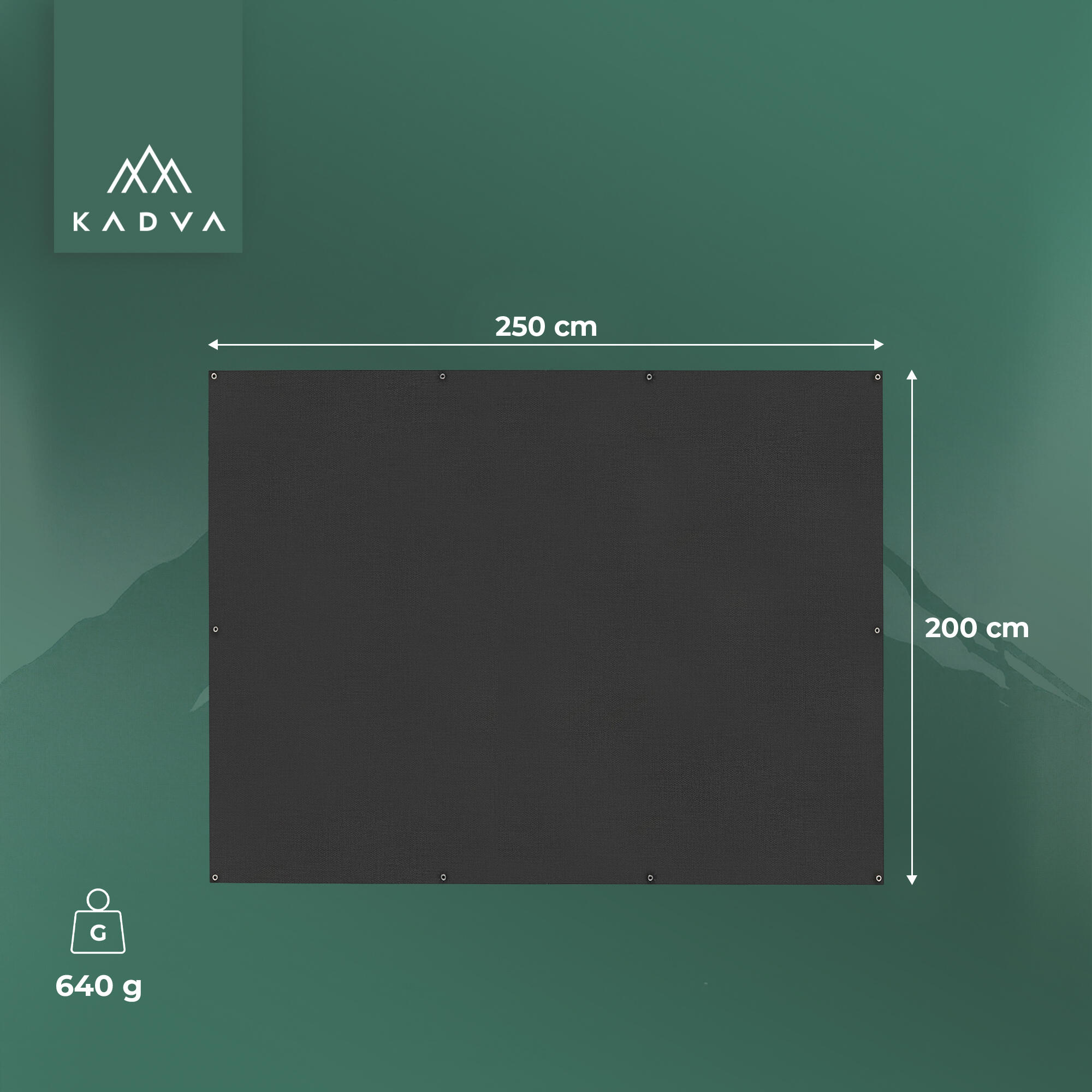 Chão para barraca Kadva Planko 2 x 2,5 m OS 2/7